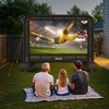 Vevor 4.3 m pripučiamas kino ekranas su krepšiu