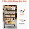 Vevor 5 lygių riedanti stelažas su dėžėmis