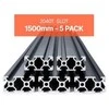 Vevor 5 vnt. 1500 mm T tipo aliuminio bėgis