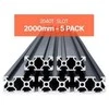 Vevor 5 vnt. 2000 mm T slot 2040 aliuminio profilis