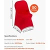 VEVOR 50 raudonos kėdžių užvalkalai, elastiniai