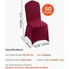VEVOR 50 vnt. bordo kėdžių užvalkalai poliesterio elastanas