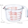 Kodustaar 500 ml stiklinis matavimo ąsotėlis