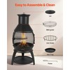 Vevor 56 cm lauko kaminas su kepsnine