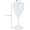 Relaxdays 6 plastikinių vyno taurių rinkinys 250 ml