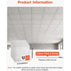 VEVOR 605x605 mm PVC pakabinamos lubų plokštės (12 vnt.)
