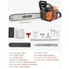 Vevor 62 cc benzininis grandininis pjūklas 3.6 AG 50 cm pjovimui