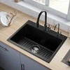 Vevor 63 cm granito virtuvinė kriauklė vieno dubens