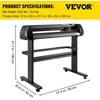 Spausdintuvas VEVOR 71 cm vinilo pjovimo aparatas su stovu