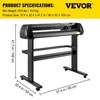 Spausdintuvas Vevor 71 cm vinilo pjovimo aparatas su stovu