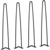 Vevor 711 mm metalinės plaukelių kojos baldams