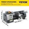 VEVOR 750W mini metalo tekinimo staklės su priedų dėže