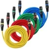 Vevor 7,62 m XLR mikrofono kabeliai, 4 vnt