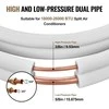 Vevor 7620 mm mini split linijų rinkinys su izoliacija