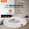 Vevor 7620 mm mini split vamzdynų komplektas, varis ir izoliacija