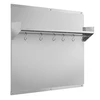 76x76 cm nerūdijančio plieno sienelė viryklei