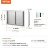 VEVOR 774x533 mm lauko virtuvės durelės
