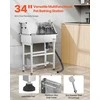 Vevor 86.4 cm plieninė šunų maudymo vonia su čiaupu