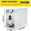 VEVOR 9 kW garo generatorius spa ir saunai