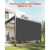 Vevor 90% saulės uždanga 10 x 10 ft sodo kiemui (juoda)