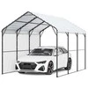 Vevor 9,84 x 14,76 m metalinis automobilių stogelis valtims