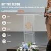 Vevor Akrilinis pultas su lentynėle ir plačiu paviršiumi