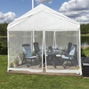 Relaxdays Apsauginis tinklelis nuo uodų 3x3m pavėsinei, baltas