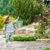Relaxdays Apvali rožių arka juodos spalvos