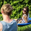 Relaxdays Apvalios lizdo sūpynės