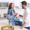 Relaxdays Apvalus bambukinis serviravimo padėklas