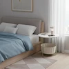 Relaxdays Apvalus šoninis staliukas ir krepšys