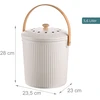Apvalus virtuvinis komposto kibiras, 5.6L