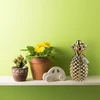 Relaxdays Auksinė ananaso formos taupyklė