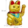 Relaxdays Auksinė XL mojuojanti Maneki Neko katė