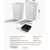 Vevor Aukšti vazonai rinkinys 2 vnt, 550 mm, balti