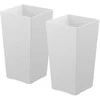 Vevor Aukšti vazonai rinkinys 2 vnt, 550 mm, balti