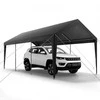 VEVOR Automobilio pastogė 3 x 6 m pilka