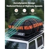 Automobilio stogo bagažinė su vandeniui atspariu krepšiu