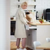 Kodustaar Balta ištraukiama bambukinė stalo įrankių dėžutė