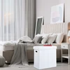 Relaxdays Baltas pufas iš dirbtinės odos