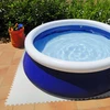 Relaxdays Balti grindų kilimėliai iš 24 dėlionės plytelių
