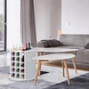 Relaxdays Balto vyno lentyna ant ratukų
