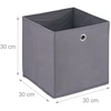 Kodustaar Baltos laikymo dėžės su kilpine rankena