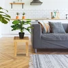 Relaxdays Bambukinė kojų kėdutė su lentyna