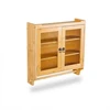 Relaxdays Bambukinė sieninė spintelė su rankšluosčių laikikliu