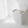 Relaxdays Bambukinė skalbinių dėžė su dangčiu