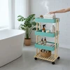 Relaxdays Bambukinis 4 aukštų serviravimo vežimėlis