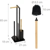 Relaxdays Bambukinis ir metalinis WC komplektas