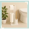 Relaxdays Bambukinis ir metalinis WC komplektas
