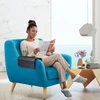 Relaxdays Bambukinis padėklas sofai ant porankio